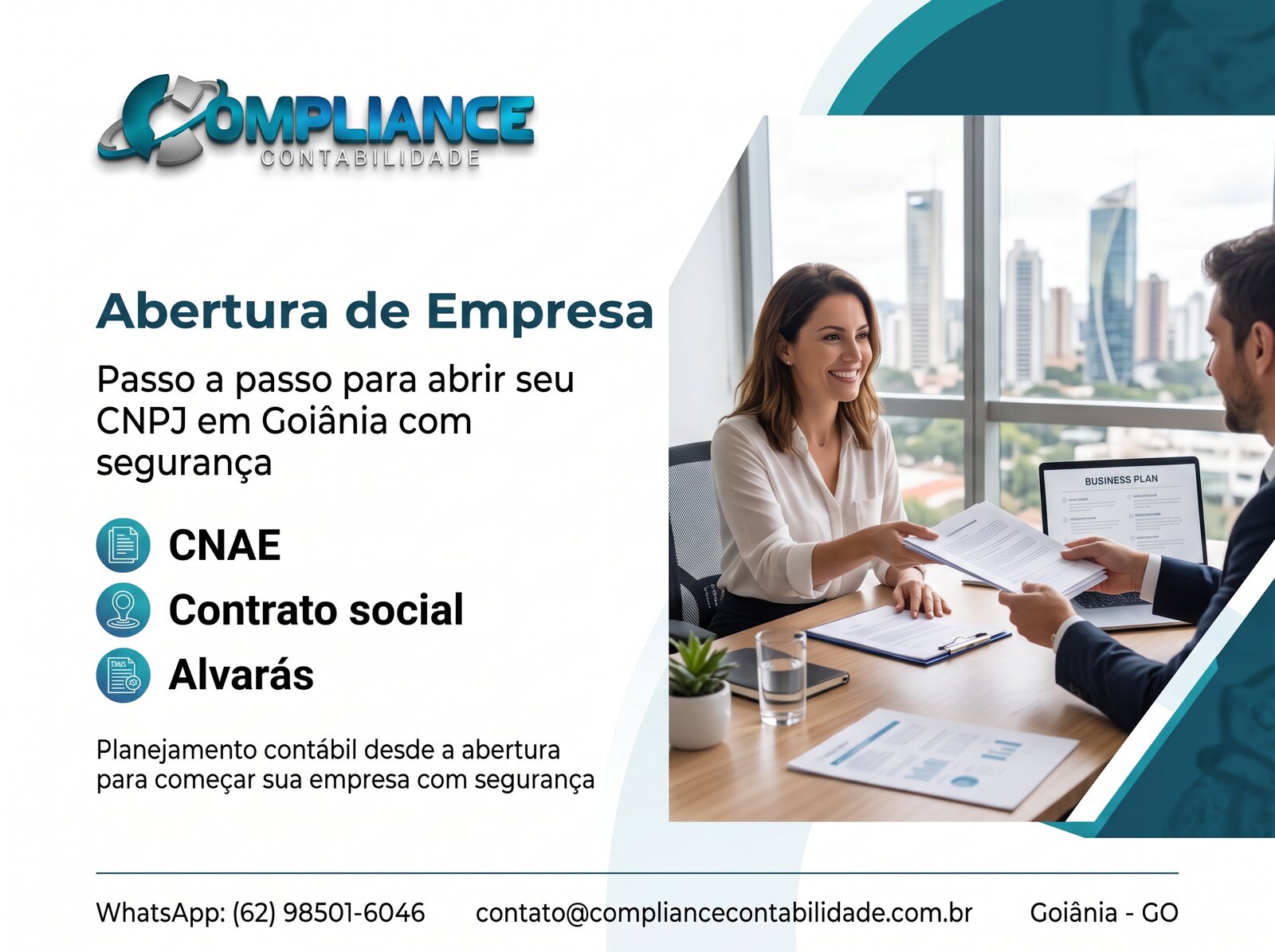Abertura de Empresa em Goiânia: passo a passo para abrir seu CNPJ com segurança