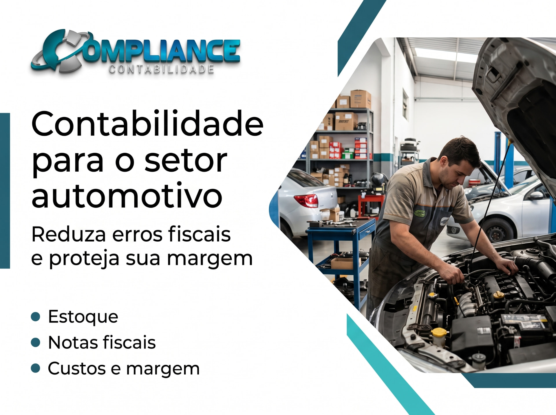 Contabilidade para setor automotivo em Goiânia: menos erros fiscais, mais margem